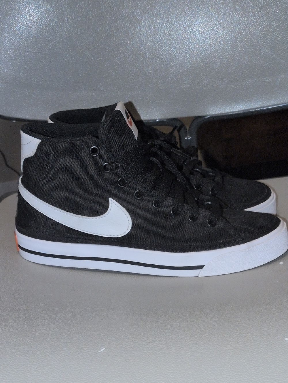 Nike Black & White Mid-Top Sneakers